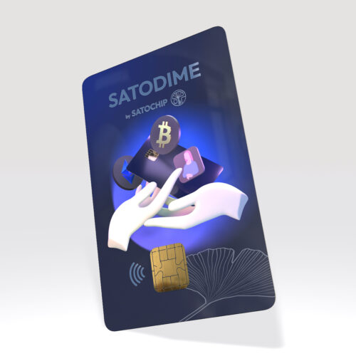 Satodime bearer crypto card Bitcoin