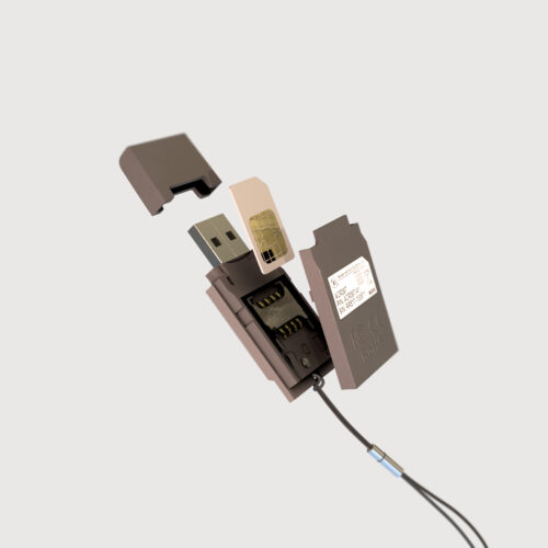 USB SIM card reader.